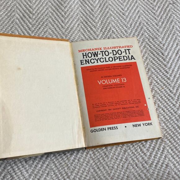 Mechanix Illustrated How-To-Do-It Encyclopedia Volume 13 1961 Golden Press Book - Picture 3 of 4